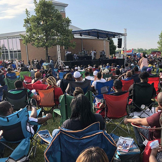 Hundreds of residents and neighbooring communities gather for the Matteson Outdoor Music Festival