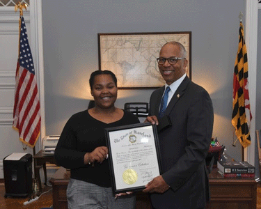 Lieutenant Governor Boyd K. Rutherford recently presented 17-year-old MiKayla Simms with a citation recognizing her as the Boys & Girls ... Lieutenant Governor Boyd K. Rutherford recently presented 17-year-old MiKayla Simms with a citation recognizing her as the Boys & Girls ...