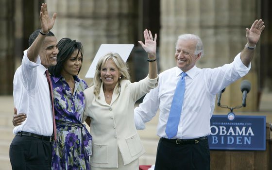 Democratic presidential candidate Sen. Barack Obama, D-Ill. (left), and his vice presidential running mate Sen. Joe Biden, D-Del.... Democratic presidential candidate Sen. Barack Obama, D-Ill. (left), and his vice presidential running mate Sen. Joe Biden, D-Del....