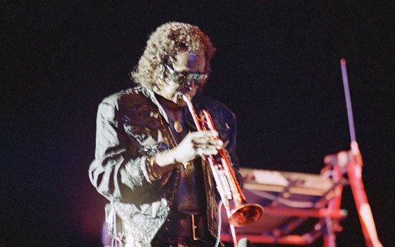 Jazz trumpeter Miles Davis performs in concert in the old Roman Amphitheater in Caesarea, north of Tel Aviv,... Jazz trumpeter Miles Davis performs in concert in the old Roman Amphitheater in Caesarea, north of Tel Aviv,...