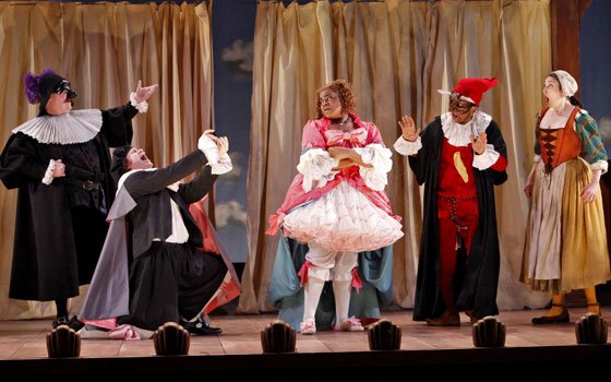 A scene from the Yale Repertory Theatre production of the 18th-century masterpiece, “The Servant Of... A scene from the Yale Repertory Theatre production of the 18th-century masterpiece, “The Servant Of...