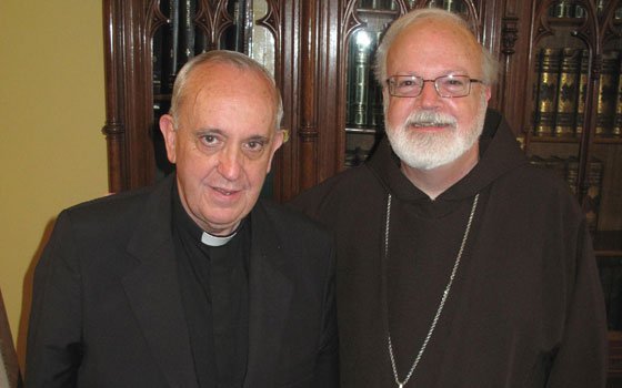 Cardinal Sean P. O’Malley meets with Cardinal Jorge Bergoglio at his residence in Buenos Aires, Argentina... Cardinal Sean P. O’Malley meets with Cardinal Jorge Bergoglio at his residence in Buenos Aires, Argentina...