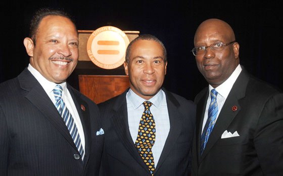 National Urban League President Marc Morial joins Gov. Deval Patrick and Darnell Williams, president of the Urban League of... National Urban League President Marc Morial joins Gov. Deval Patrick and Darnell Williams, president of the Urban League of...
