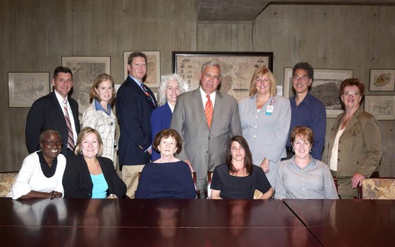 Mayor Thomas M. Menino (center) congratulates members of neighborhood “NoDrug coalitions” whose groups recently received nearly $2 million... Mayor Thomas M. Menino (center) congratulates members of neighborhood “NoDrug coalitions” whose groups recently received nearly $2 million...