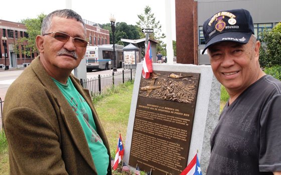Vietnam veterans Jaime Rodriguez and Tony Molina are planning a memorial for Puerto Rican war veterans in the South... Vietnam veterans Jaime Rodriguez and Tony Molina are planning a memorial for Puerto Rican war veterans in the South...