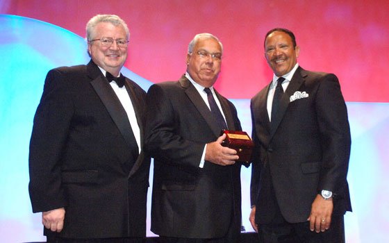 Boston Mayor Thomas Menino (c) receives the President’s Award at the 2011 National Urban League Conference held in... Boston Mayor Thomas Menino (c) receives the President’s Award at the 2011 National Urban League Conference held in...