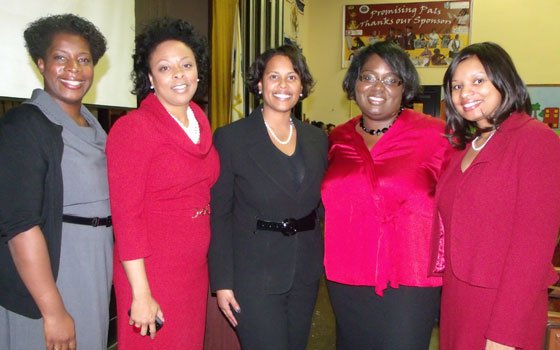 Delta Sigma Theta Sorority members (from l to r) Christyanna Egun, Kathy Townsend, Tanisha M. Sullivan, Thomasina Nesmit-Cole and... Delta Sigma Theta Sorority members (from l to r) Christyanna Egun, Kathy Townsend, Tanisha M. Sullivan, Thomasina Nesmit-Cole and...
