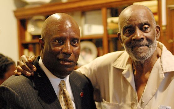 Darnell Williams (l), president/CEO of the Urban League of Eastern Massachusetts, and Mel King attended the annual party of... Darnell Williams (l), president/CEO of the Urban League of Eastern Massachusetts, and Mel King attended the annual party of...