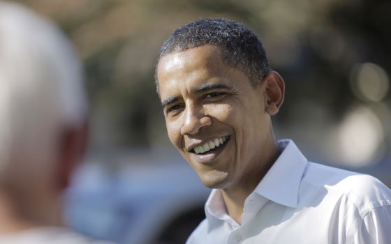 Democratic presidential candidate Sen. Barack Obama, D-Ill., campaigns in Holland, Ohio, on Sunday, Oct. 12, 2008. A surge... Democratic presidential candidate Sen. Barack Obama, D-Ill., campaigns in Holland, Ohio, on Sunday, Oct. 12, 2008. A surge...