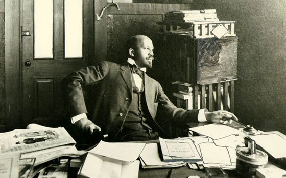 Civil rights pioneer W.E.B. Du Bois is shown in his office at Atlanta University in 1909. A new... Civil rights pioneer W.E.B. Du Bois is shown in his office at Atlanta University in 1909. A new...
