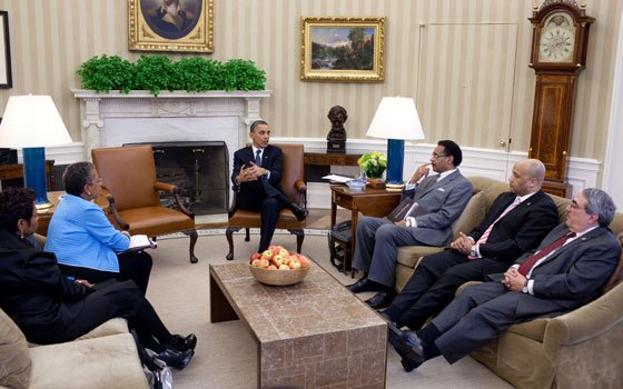 President Barack Obama meets with the Congressional Black Caucus Executive Committee in the Oval Office March 30, 2011.... President Barack Obama meets with the Congressional Black Caucus Executive Committee in the Oval Office March 30, 2011....