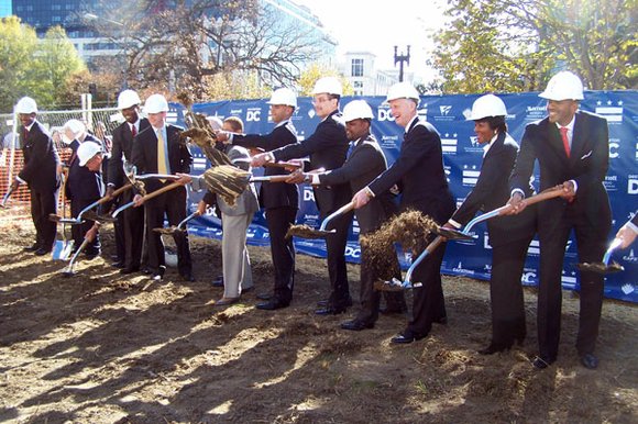 City officials and developers broke ground Wednesday for the of the long-awaited Washington Marriott Marquis... City officials and developers broke ground Wednesday for the of the long-awaited Washington Marriott Marquis...