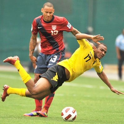 Clint Dempsey (#8) scored Team USA's second goal in the 80th minute during CONCACAF Goal... Clint Dempsey (#8) scored Team USA's second goal in the 80th minute during CONCACAF Goal...