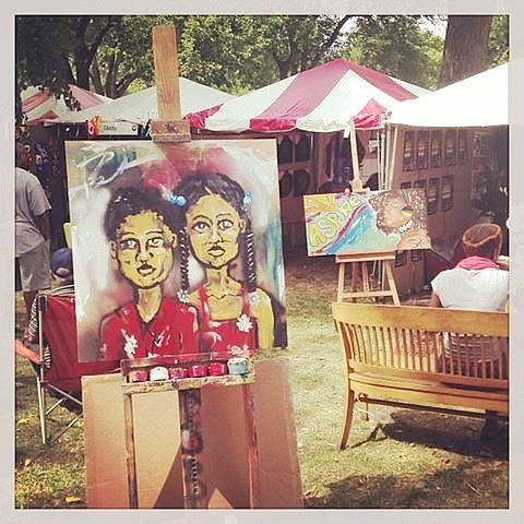 Artwork on display at the African Festival of the Arts 2013.