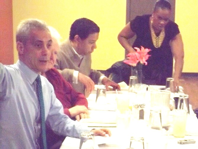 Chicago Mayor Rahm Emanuel meets with Black media outlets on Friday for an open discussion on City of Chicago initiatives and successes at Ruby's Restaurant, 3175 W. Madison.