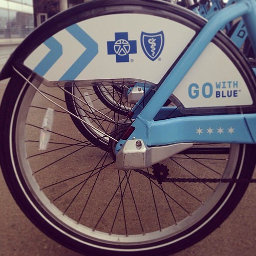 As part of Blue Cross Blue Shield of Illinois’ exclusive sponsorship agreement, Divvy bikes and vans in Chicago will soon sport an updated design with the Blue Cross Blue Shield logos.