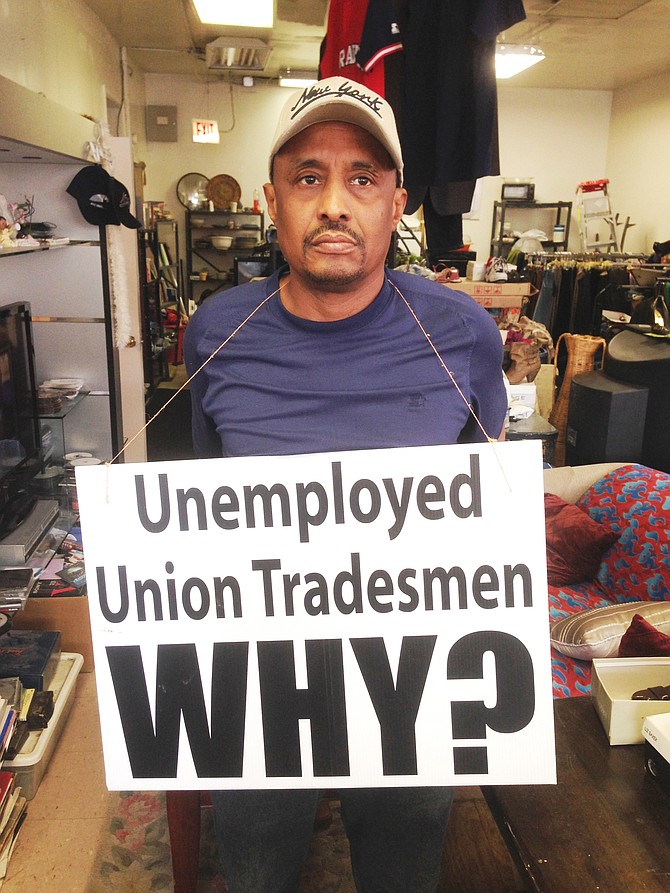 “We demand that if you’re building in our community we should be included in the economics of our community. If we can’t work in our community, where the hell can we work was my point to them and they’ve been in agreement with me but they haven’t been forthcoming with any employment or contracts.” - Russell Brown, Community Relations Director for BELT standing outside of his business, Second Encounters Thrift Store,  501 E. 79th st