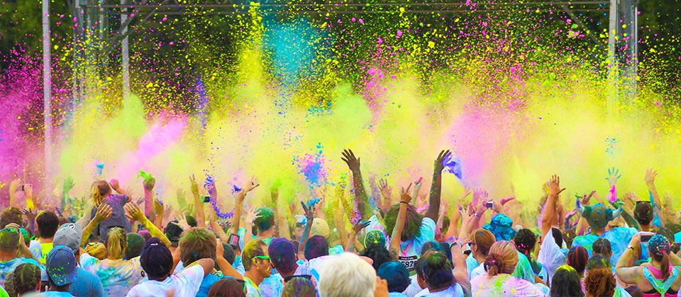 Color Vibe run combines exercise, paint, dancing, charity ...