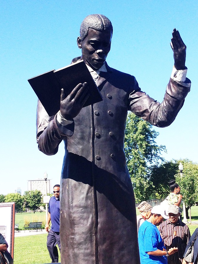 On September 6, 2014 at Dunbar Park, 200 E. 31st St., a six-foot statue of Paul Laurence Dunbar, the park’s namesake and one of the first critically acclaimed and nationally recognized African American writers and poets in the United States, was unveiled.  