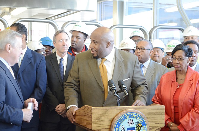 Terry Peterson, Chairman of the Chicago Transit Authority, joined local, state and federally elected officials at the 95th Street Redline Terminal, on Sept.22 to announce the start of a $240 million reconstruction project that is expected to generate more than 700 construction jobs.