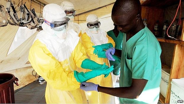 Ebola is a viral illness of which the initial symptoms can include a sudden fever, intense weakness, muscle pain and a sore throat, according to the World Health Organization (WHO). And that is just the beginning: subsequent stages are vomiting, diarrhea and - in some cases - both internal and external bleeding.