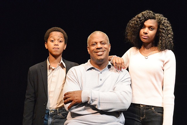 L-R: Phillip Amiri, 11 with father Phillip Cusic, and sister, Sydney Cusic.