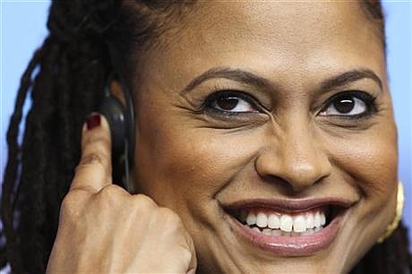 Director Ava DuVernay during the press conference for the film Selma at the 2015 Berlinale Film Festival in Berlin, Tuesday,Feb. 10, 2015.