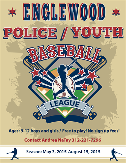 Starting May 3, children ages nine to 12 are encouraged to play in the Englewood Police & Youth Baseball League at Hamilton Park, 513 W. 72nd St.  The league connects Chicago Police Department officers to the greater Englewood community for family fun.