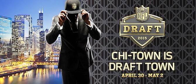 The City of Chicago's Grant Park, 337 E. Randolph St., and Congress Plaza,will be transformed into “Draft Town” for the 2015 NFL Draft held at Roosevelt University’s Auditorium Theatre, 50 E. Congress Pkwy. from April 30-May 2 