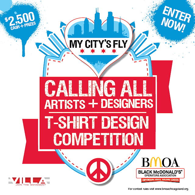 The Black McDonald’s Operators Association (BMOA) of Chicagoland and Northwest Indiana kicked-off its first annual My City’s Fly t-shirt competition.