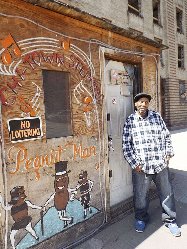 George White, who has operated the newsstand at 47th and Michigan Ave., and is not happy about having to relocate from the spot he’s been in for the last 25 years. He’s being relocated to make way for the Rosenwald redevelopment project. It’s not know yet whether the move will be permanent. 