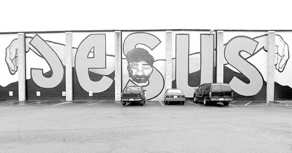 This mural of Jesus on the side of the former Richmond Outreach Center at 6255 Old Warwick Road was photographed ...