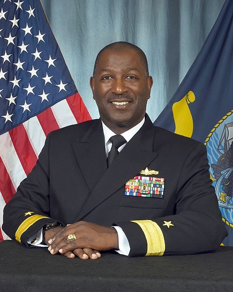 Stephen C. Evans recently became a rear admiral and commander of the Naval Service Training Command in North Chicago, Ill.