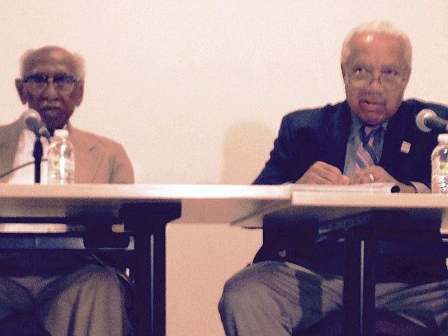 Noted Chicago historians Timuel Black and Christopher Reed say blacks are suffering now more than ever. The two retired educators made their grim statements at a black history conference at Chicago State University.