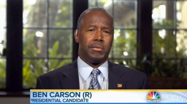 Republican presidential candidate Ben Carson is under fire for comments he made on NBC's "Meet the Press" this week.