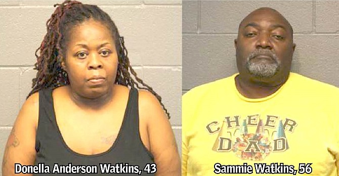 Donella Anderson Watkins, 43, and her husband, Sammie Watkins, 56