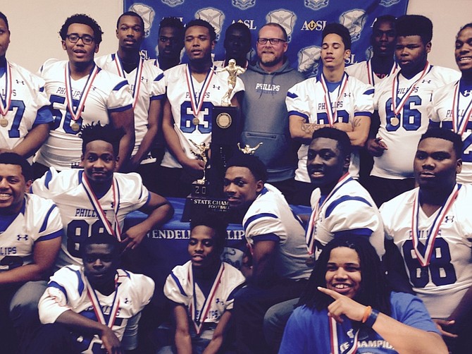Phillips High School recently became the first Chicago public school to win an Illinois title in football. The auditorium was packed at the school, 244  E. Pershing Rd.