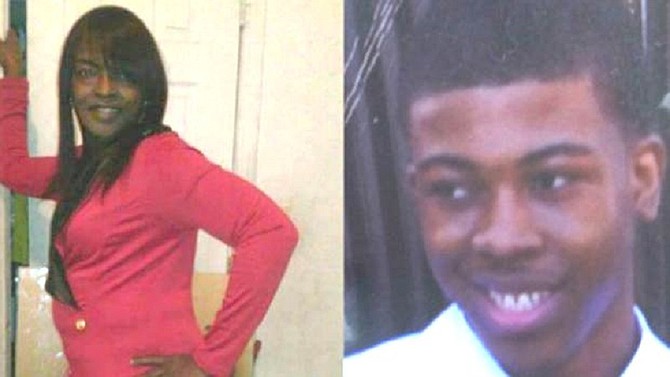 L-R Bettie Jones, 55, and Quintonio LeGrier, 19, were fatally shot by Chicago Police on Saturday.