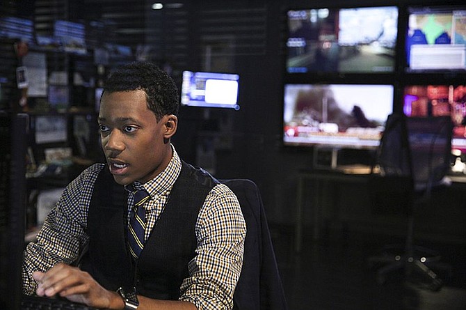 This 2015 photo provided by CBS shows, Tyler James Williams as Russ "Monty" Montgomery, in a scene from the TV series, "Criminal Minds: Beyond Borders," which premieres Wednesday, March 2, 2016, (10:00-11:00 PM, ET/PT) on the CBS Television Network.