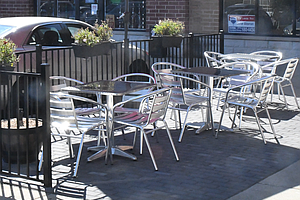 A number of restaurants in Romeoville will open for outdoor dining today. (Note: Tables at restaurants will be six feet apart as required under Phase 3 of the Restore Illinois Plan).