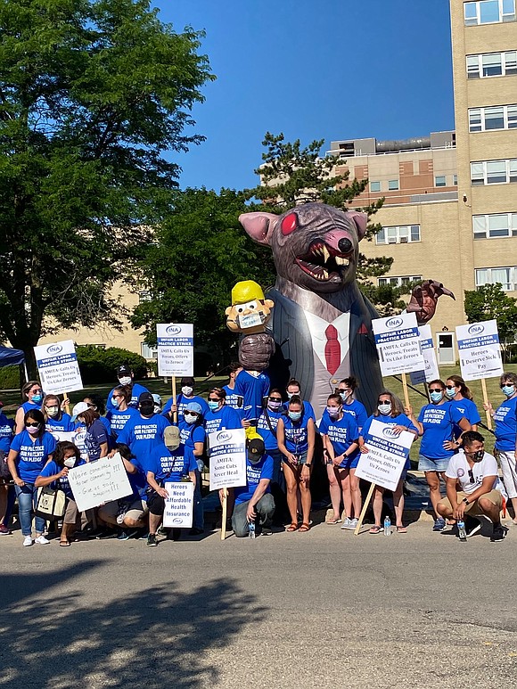 Nurses represented by the Illinois Nurses Association who work at AMITA St. Joseph’s Medical Center, in Joliet, spent the past ... Nurses represented by the Illinois Nurses Association who work at AMITA St. Joseph’s Medical Center, in Joliet, spent the past ...