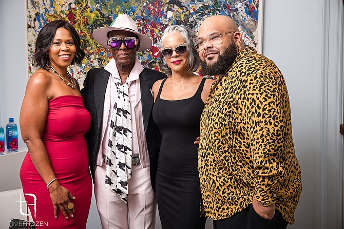 Dionne Williams pictured with Emerge 2023 Honorees.  EMERGE, recently hosted a Epic Fashion Runway Show which included Chicago's own fashion designer Terri Stevens of Funkinbeautiful.  Photo provided by DWilliams PR.