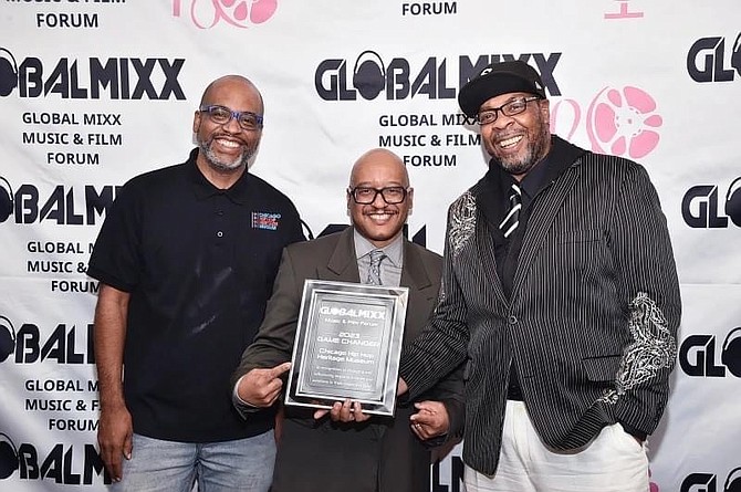 Brian Gorman, Carrico Kingdom Sanders and Darrell Artistic Roberts created the
Chicago Hip Hop Museum to showcase the contributions Chicagoans made to Hip
Hop culture. PHOTO PROVIDED BY KINGDOM SANDERS.