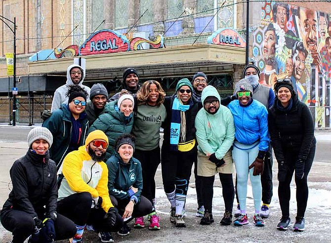 On the 9 Run Crew was established by a group of South side runners, with the mission to make endurance running accessible on the South Side through the
pillars of inclusion, community and equity. PHOTO PROVIDED BY NEISHE RUSSELL.