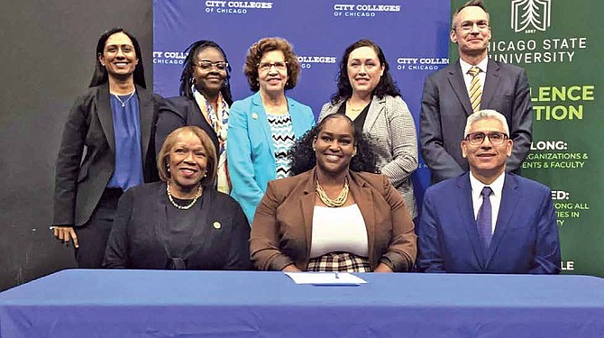 City Colleges of Chicago and Chicago State University have entered
an agreement to allow students from the City Colleges to have guaranteed
admission to Chicago State. Photo provided by City Colleges of Chicago.