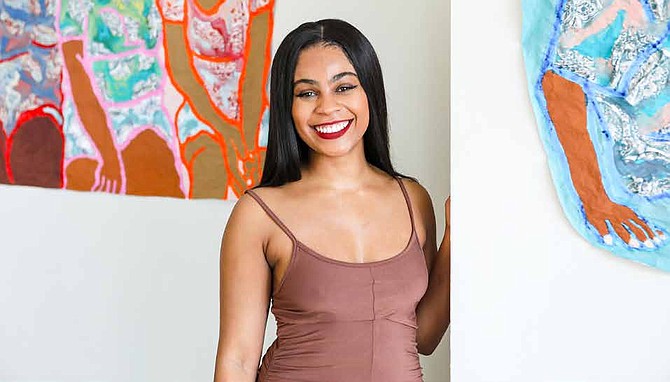 Ayrika Hall is the founder of the Black Artists Network, which was launched with the goal to
create a community of Black artisans. PHOTO BY RYAN BESHEL.