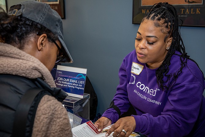 ComEd collaborated with Working Credit to offer one-on-one support to help customers improve their credit scores. Photo provided by Avoq.