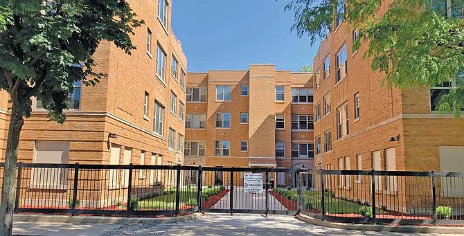 The Lazarus apartment building, which is located in North Lawndale, is an example of projects that Lawndale Christian Development Corporation has created in the community. PHOTO PROVIDED BY BROWN FARMER MEDIA GROUP.