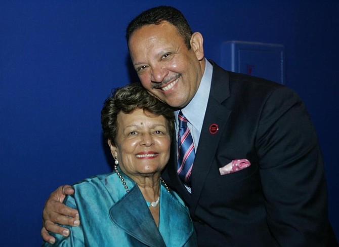 National Urban League President/CEO Marc Morial and his mother, Mrs. Sybil Haydel Morial