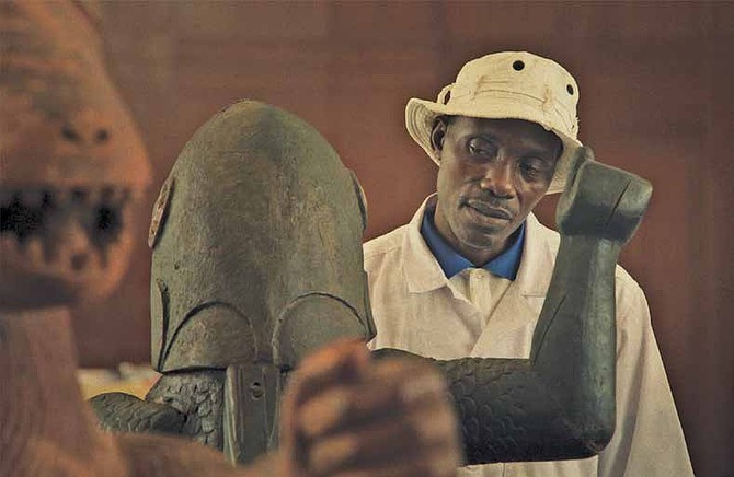 “Dahomey,” a documentary about pieces from Benin being repatriated back to the country from France, is one of the films that will be shown as part of
the Chicago International Film Festival’s Black Perspectives programming. PHOTO PROVIDED BY THE CHICAGO INTERNATIONAL FILM FESTIVAL.